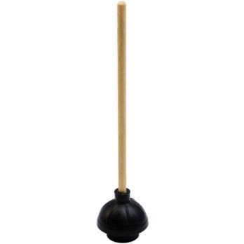 Western(Sleeve) Type: Rubber Toilet Plunger with 21” Wood (HO-1012/W)