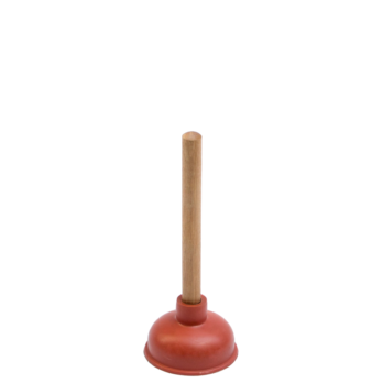 Non Sleeve(Half-Ball) Type: Rubber Toilet Plunger with 9” Wood (HO-309/AW)